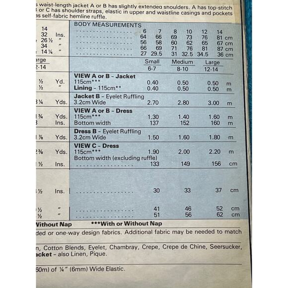 McCalls 8064 Sewing pattern girls apron dress bolero 1980s Size Small - Picture 5 of 5